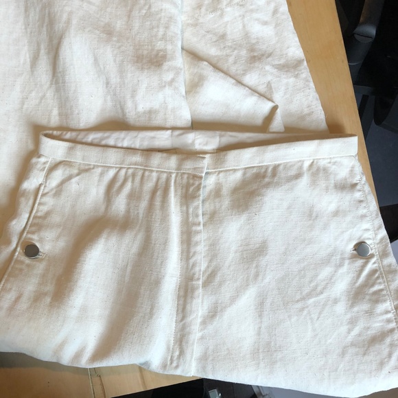 Lemaire Wide legged cropped coated linen pant - Picture 10 of 15